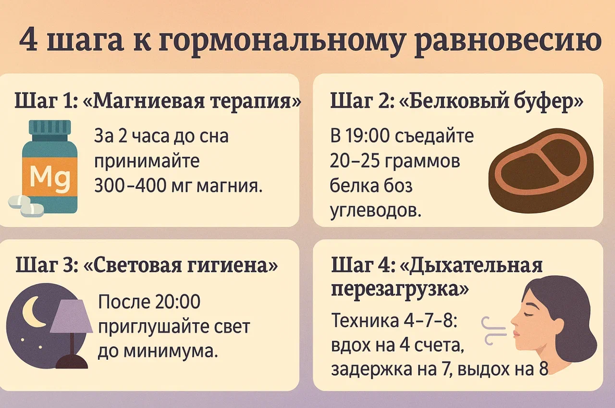 4 шага к гормональному равновесию 