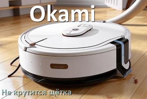 
Почему у робота пылесоса Okami не крутится щётка