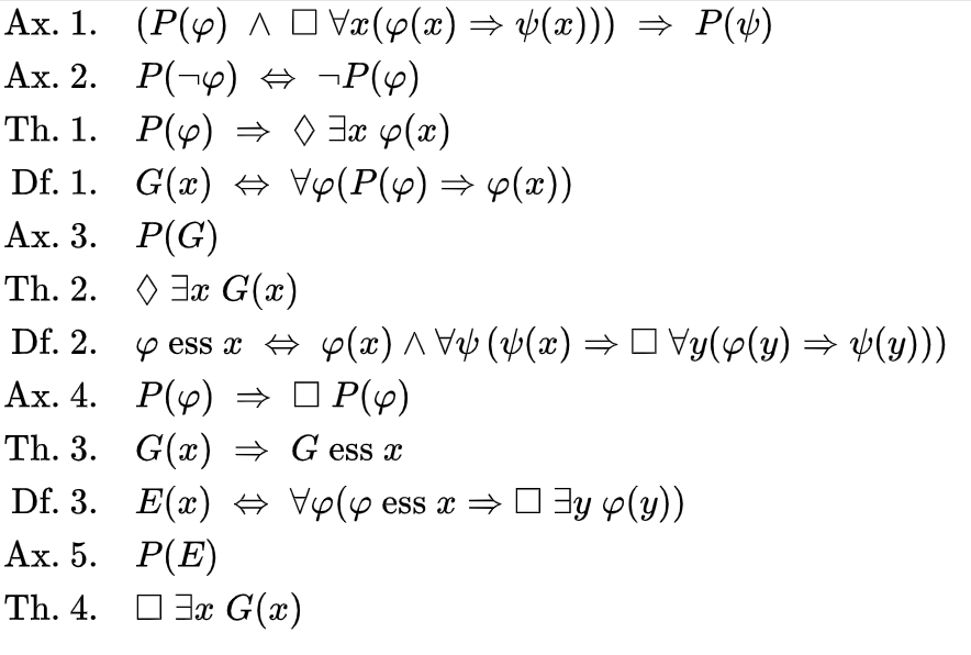 Доказательство Геделя записанное на языке формальной математической логики