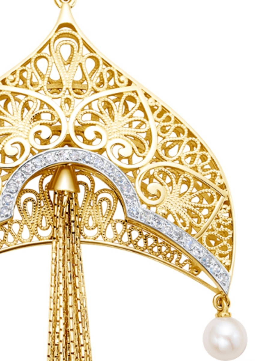 Коллекция ювелирных украшений с филигранью "Сударушка