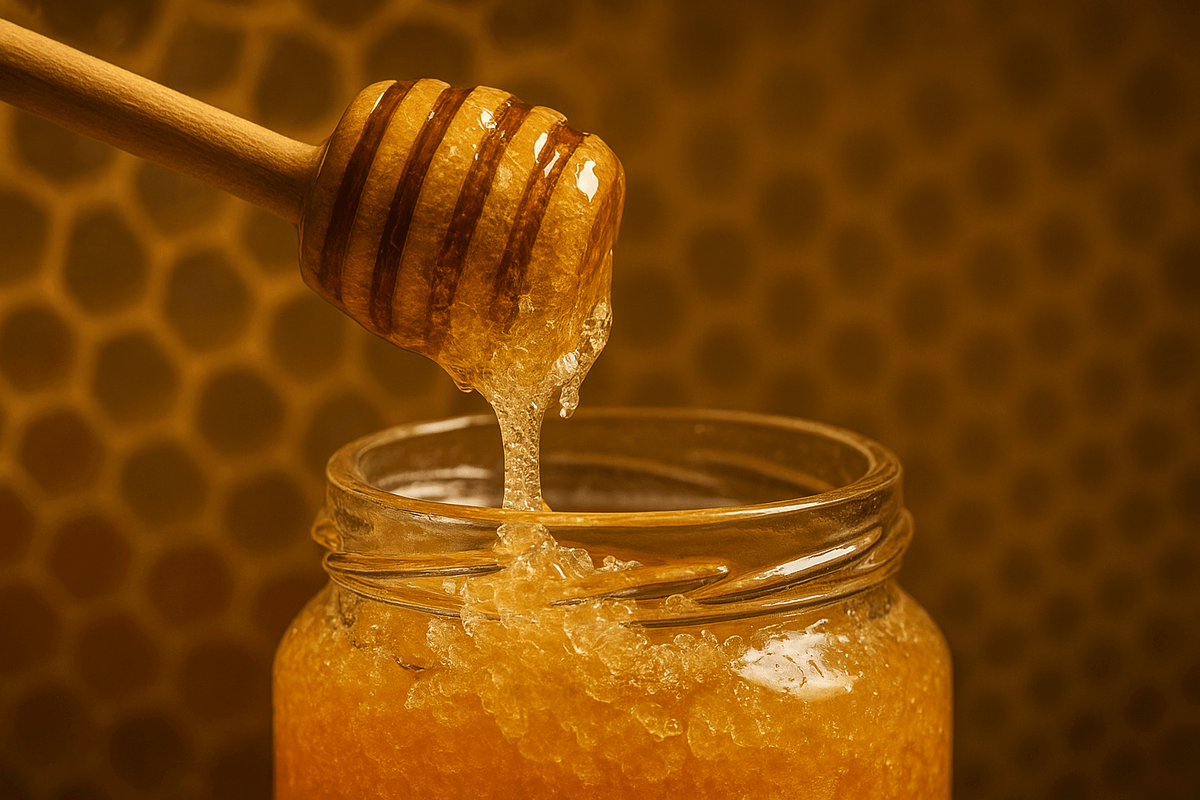    Закристаллизовался мёд? Не подделка ли это?