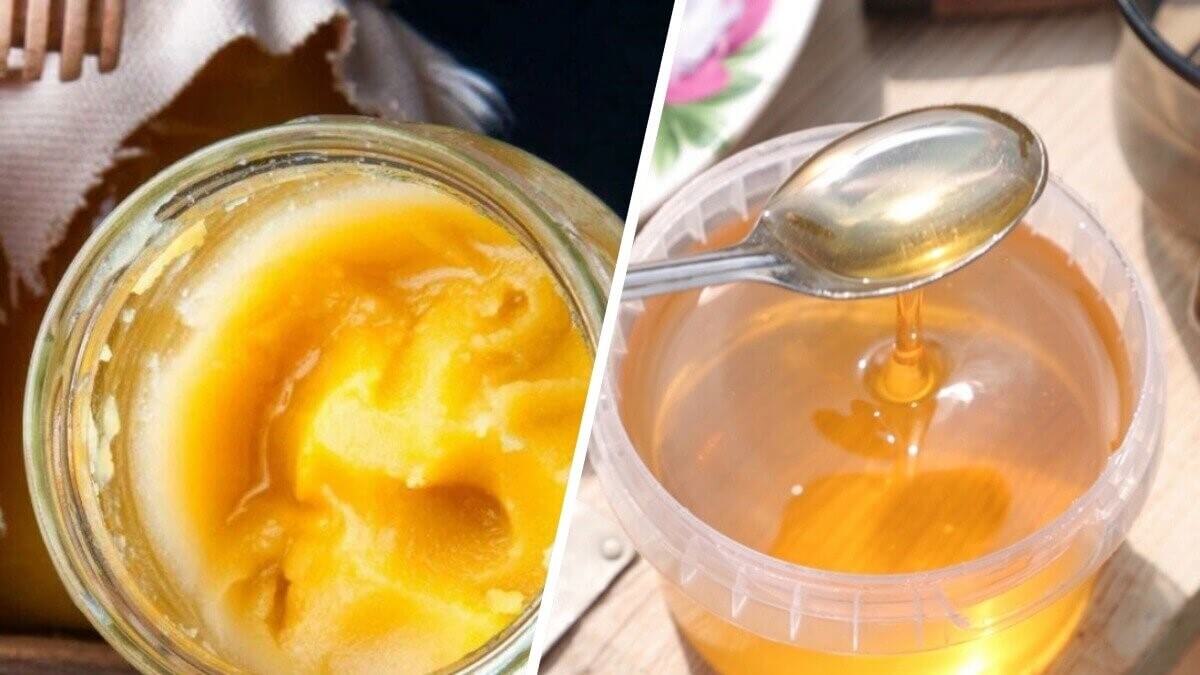    Сорт мёда и условия его хранения влияют на скорость кристаллизации. Источник изображения: dzen.ru