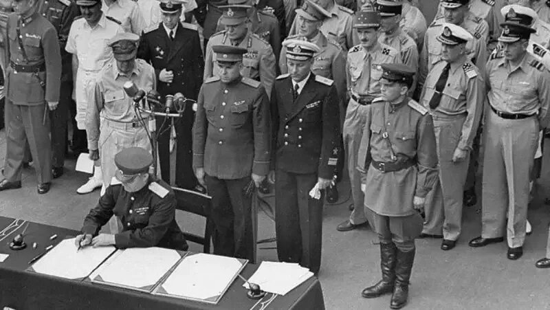 Подписание акта о капитуляции Японии  2.09.1945