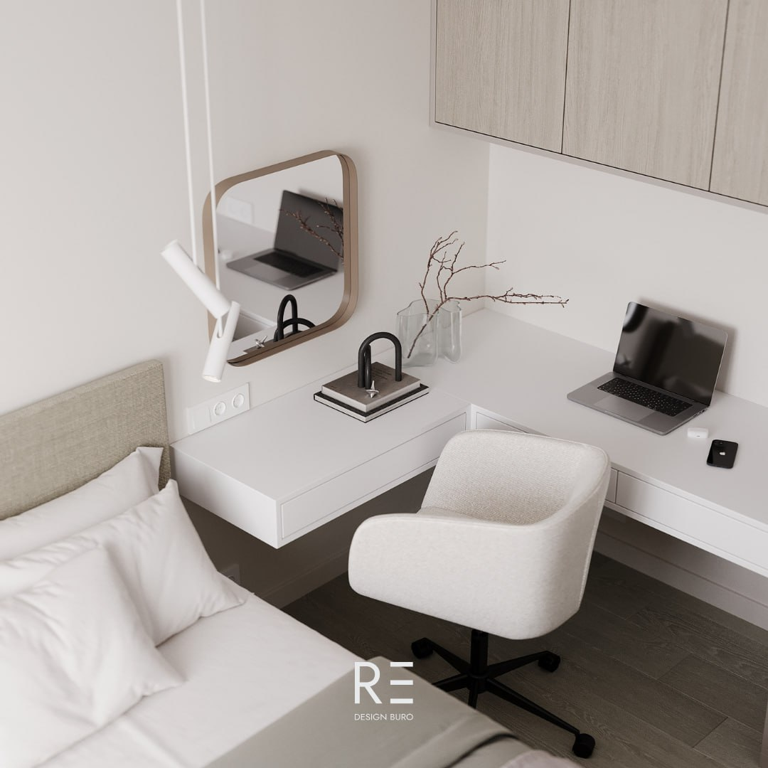 Наш проект в стиле минимализма. ЖК Матвеевский парк  — квартира площадью 53 м²