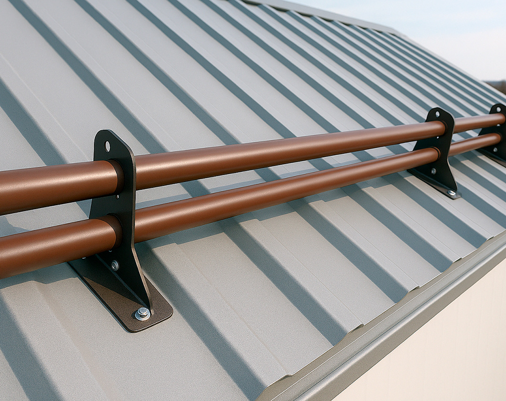 Трубчатый снегозадержатель