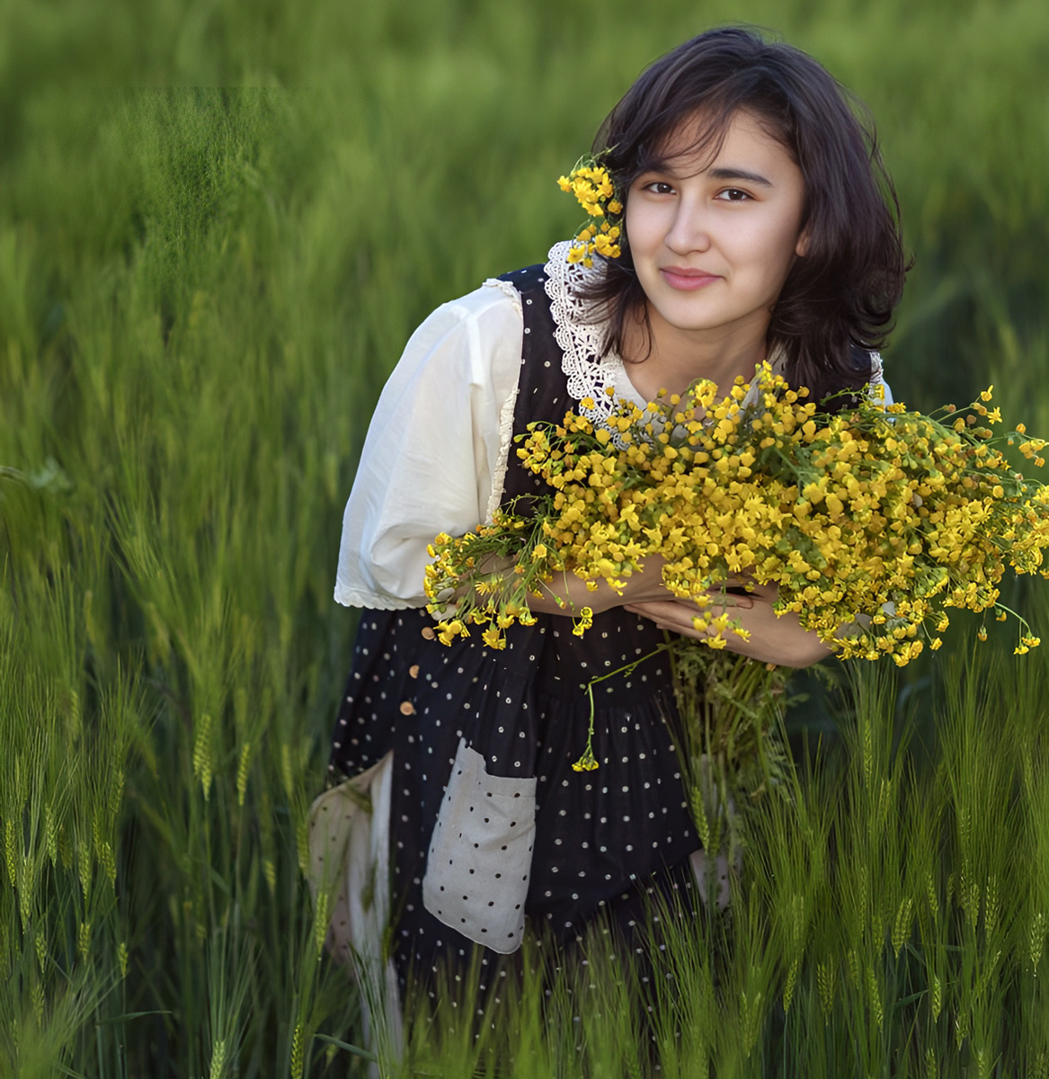А еще Алия Кабардаева любит быть на природе