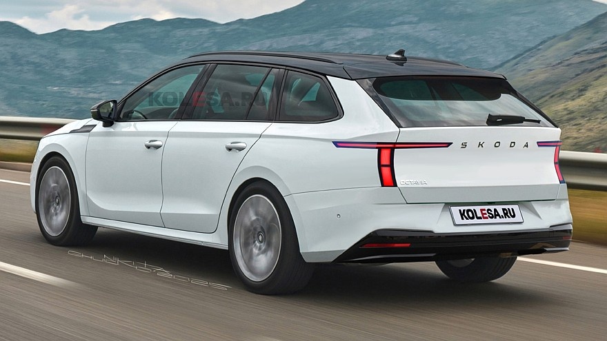    Рендер нового универсала Skoda Octavia