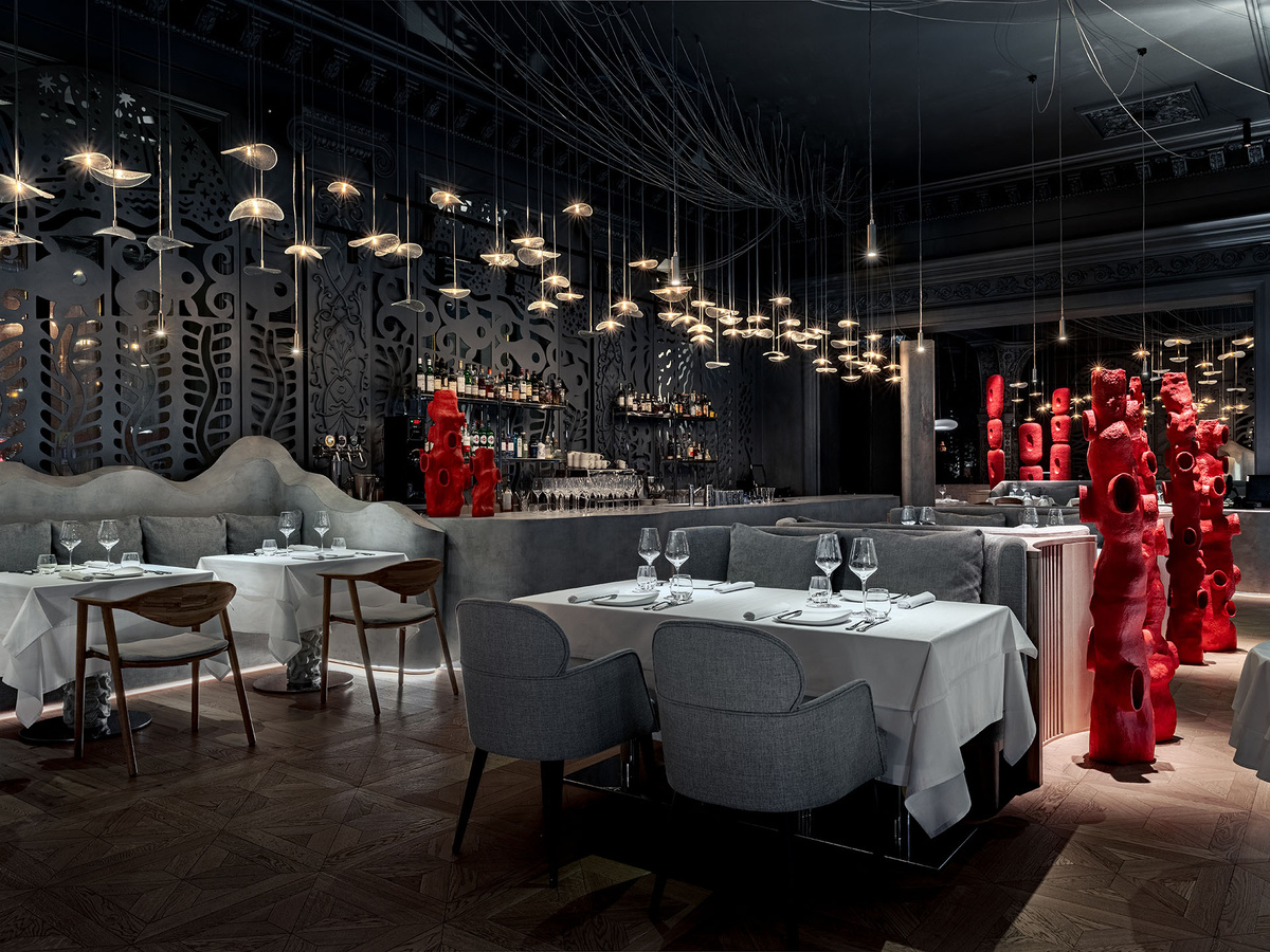    Интерьер ресторана Sadko