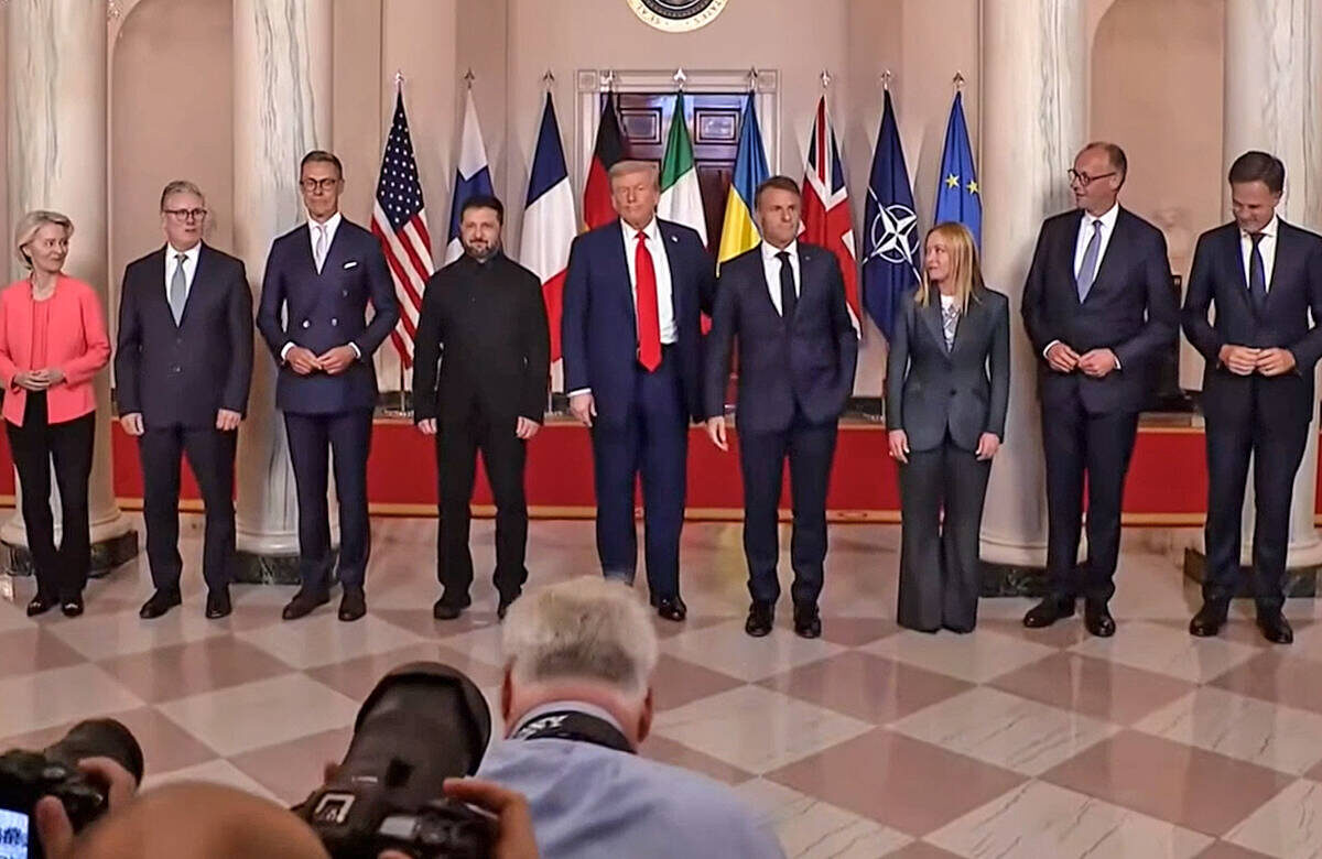 Зеленский привез в Вашингтон целый табор европейских лидеров в качестве группы поддержкиФото: стоп-кадр видео