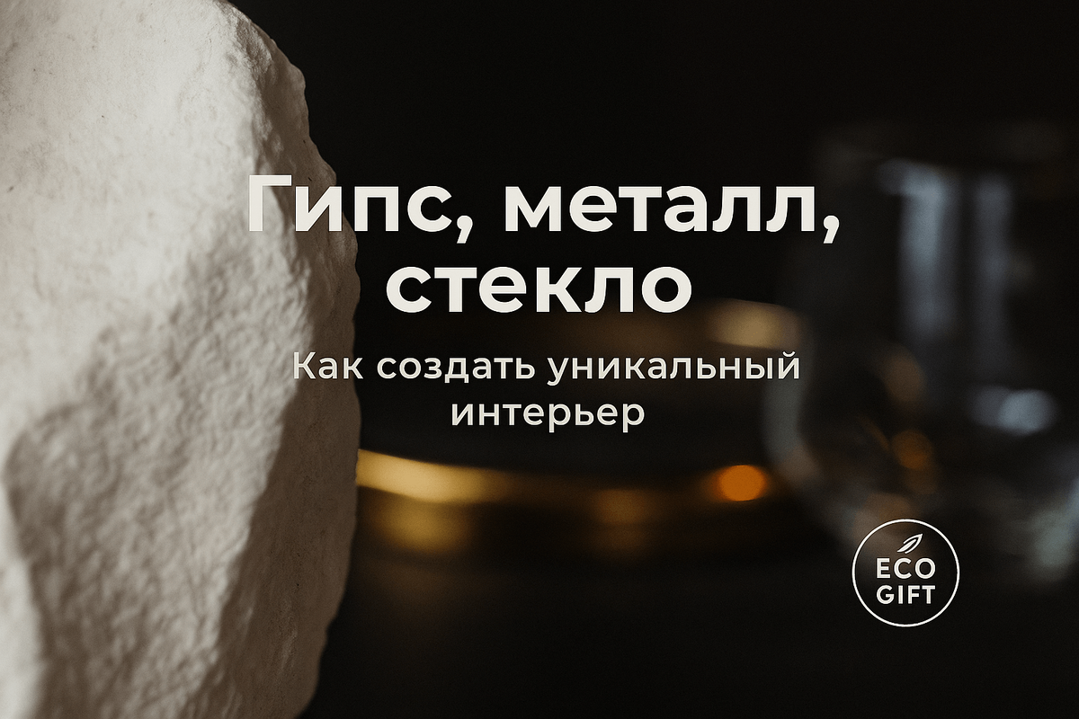    Гипс, металл и стекло: как создать уникальный интерьер за 3 простых шага Марина Погодина
