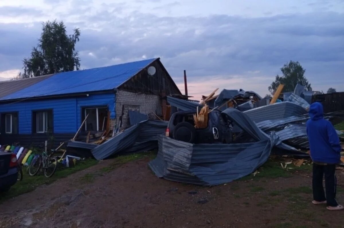    Последствия штормового ветра в Куеде