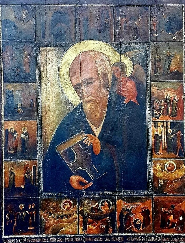 Чудотворная икона Иоанна Богослова в Череменецком монастыре.