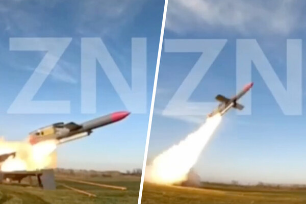 Предположительный старт ракеты «Фламинго» (кадр из видео) / ZN/Telegram 