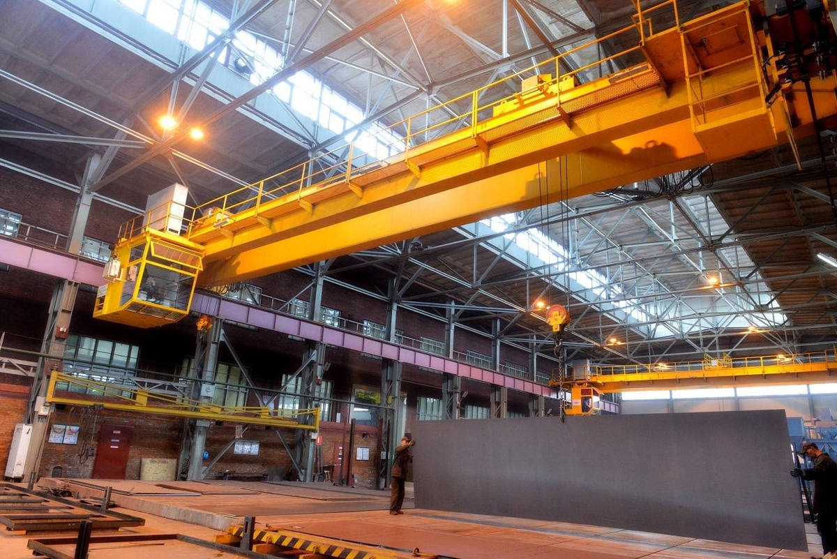 Кран мостовой опорный двухбалочный, упраление из кабины