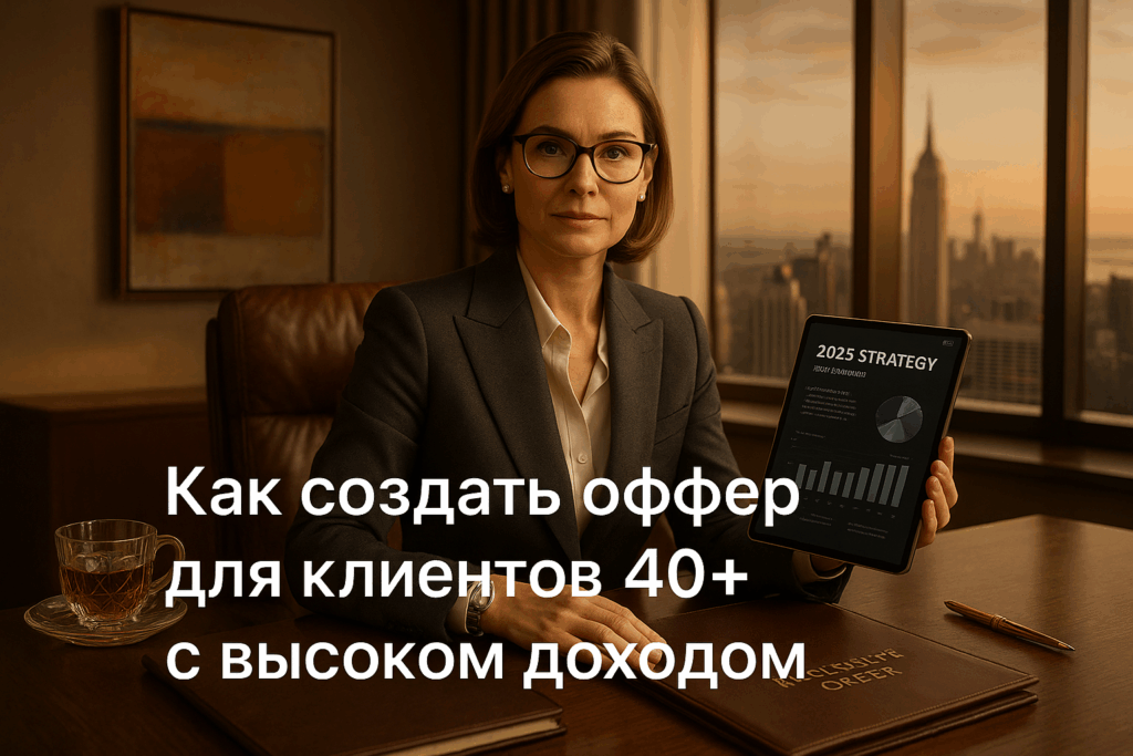   Оффер для клиентов 40+ с высоким доходом: как создать продающее предложение в 2025 по стратегии Юлии Чухиль Юлия Чухиль