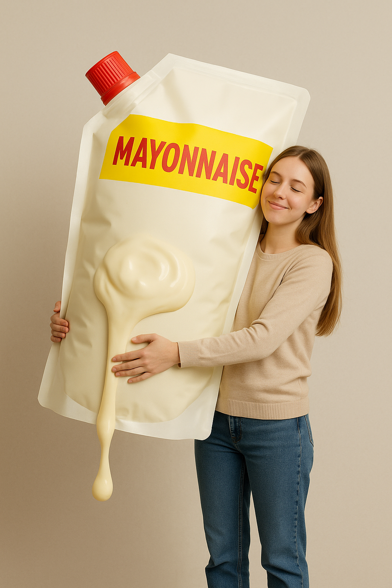 Майонез — причина высокой калорийности огурцов с соусом