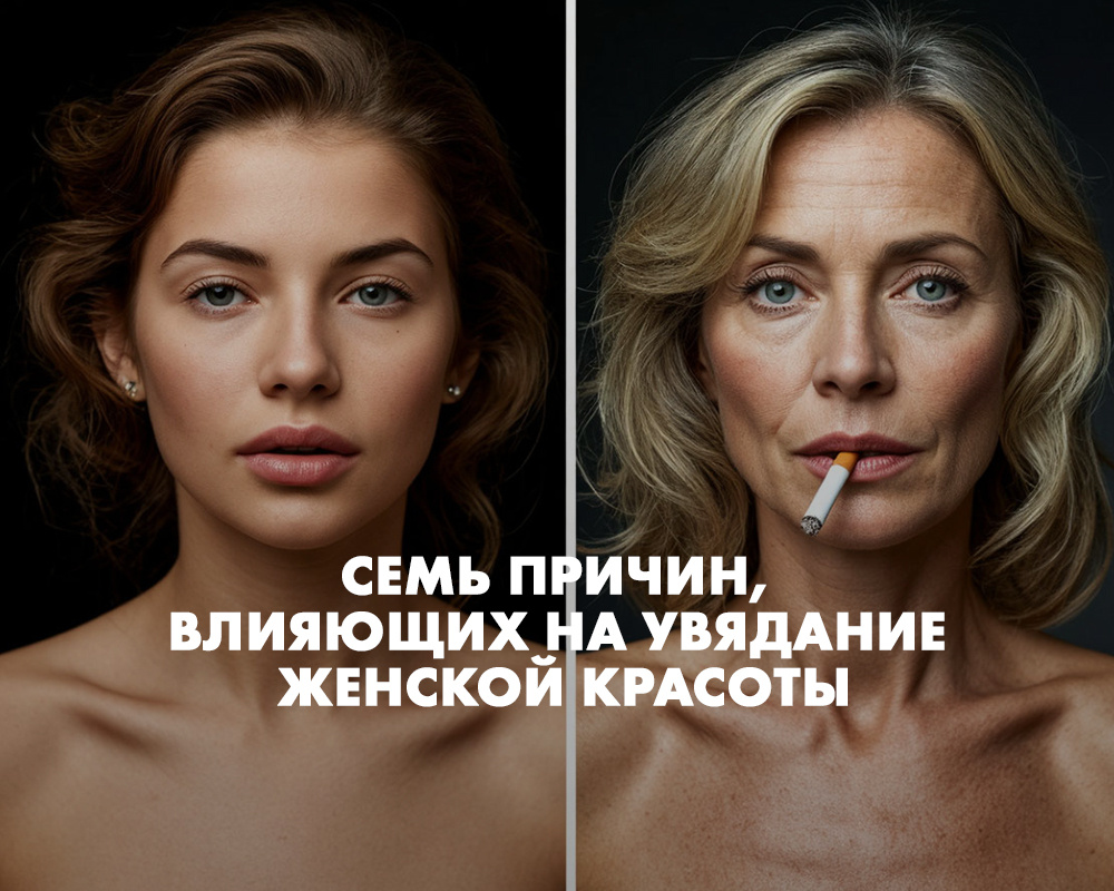 Семь причин, влияющих на увядание женской красоты