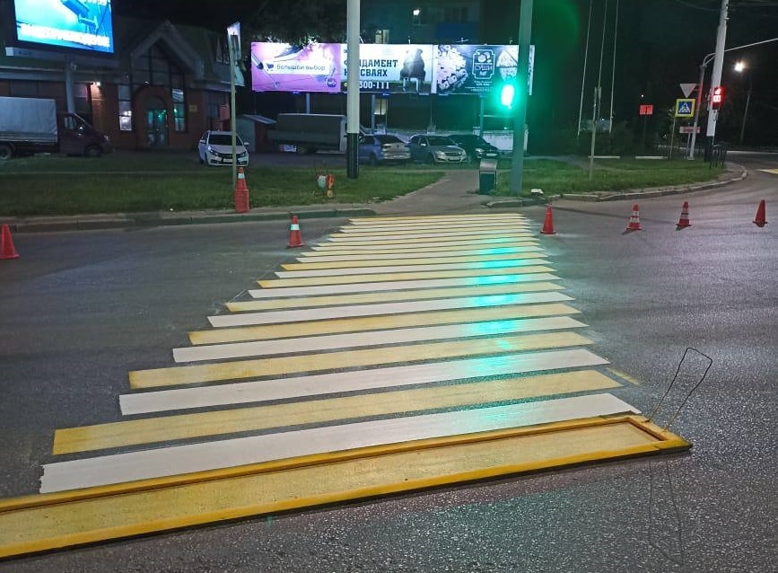 Новая разметка уже появилась на площади почти 6,5 тысячи квадратных метров