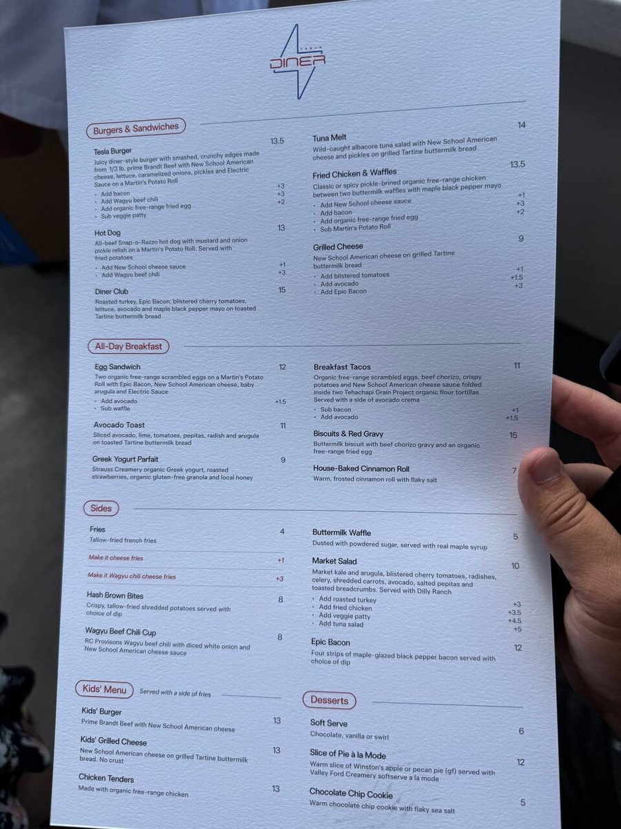 Меню достаточно разнообразно