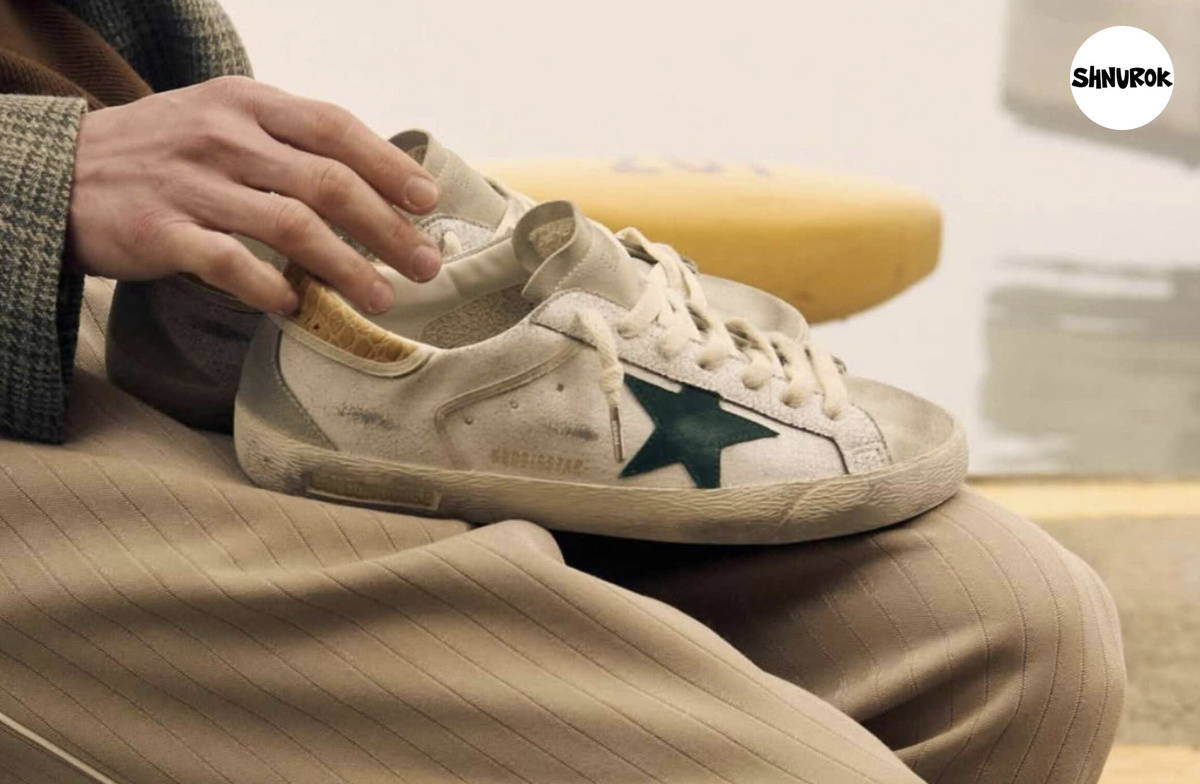 Каждая пара Golden Goose «состаривается» вручную мастерами в Италии