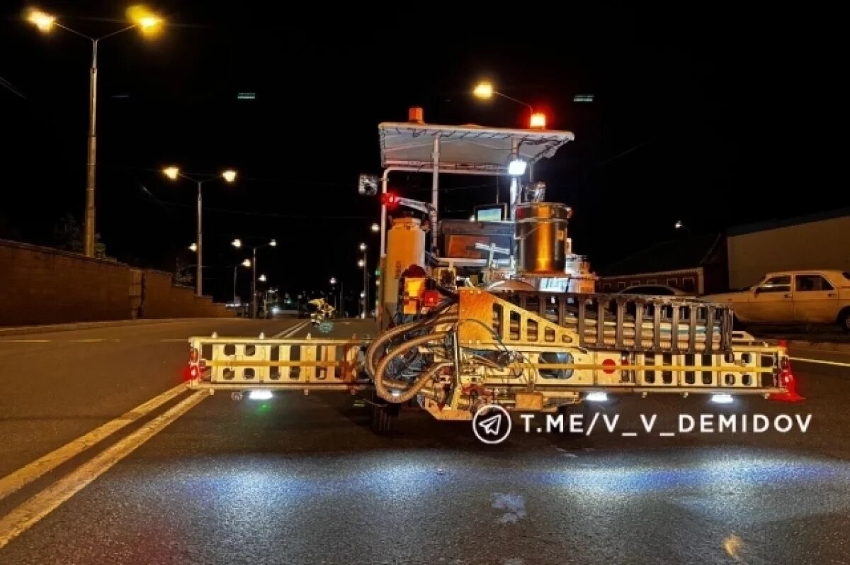    В Белгороде нанесли более 73 тыс. кв. метров дорожной разметки