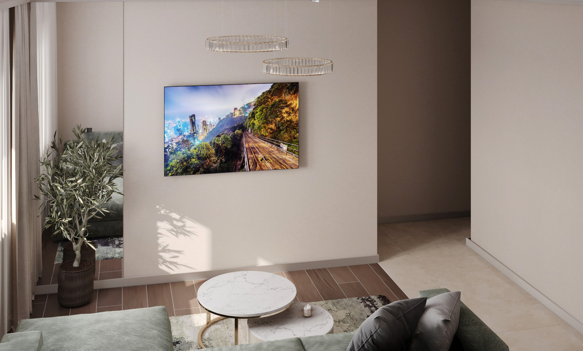 зеркало рядом со шторами