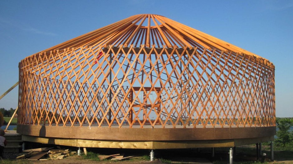 Каркас бурятской юрты
