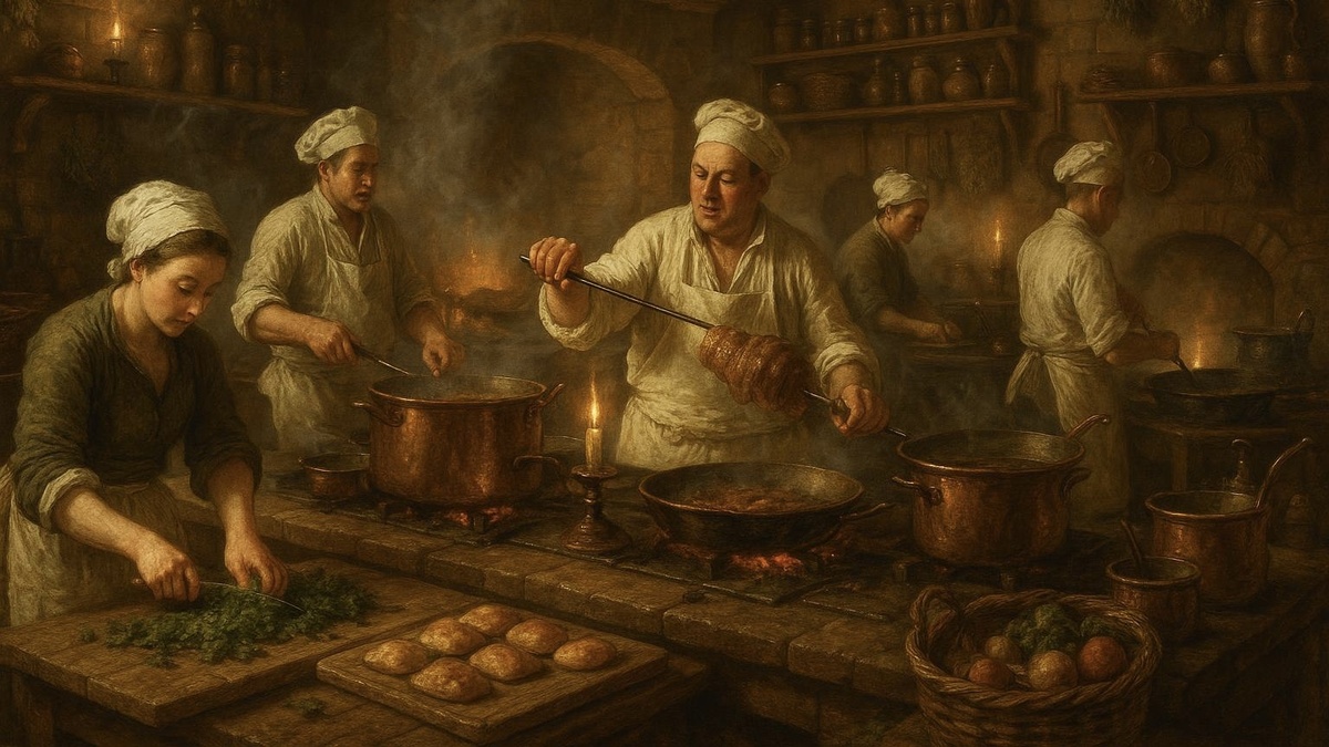 В иллюстративных целях. Армия поваров эпохи Екатерины Великой