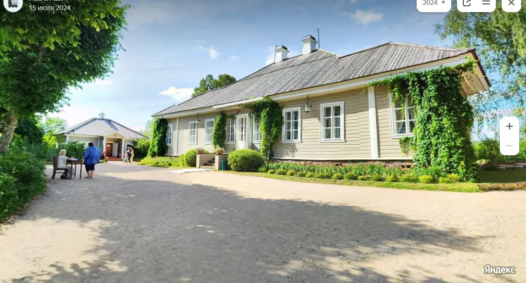    Музей-заповедник «Михайловское». Фото: скриншот с сервиса Яндекс.Панорамы.