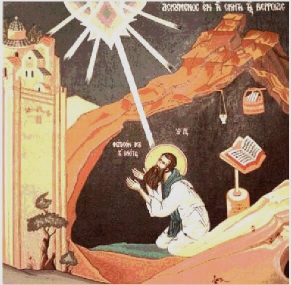 Нетварный свет св. Григория Паламы. Изображение из открытых источников.