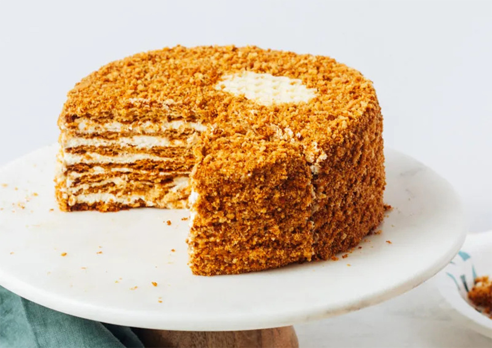 Медовик с медовым кремом