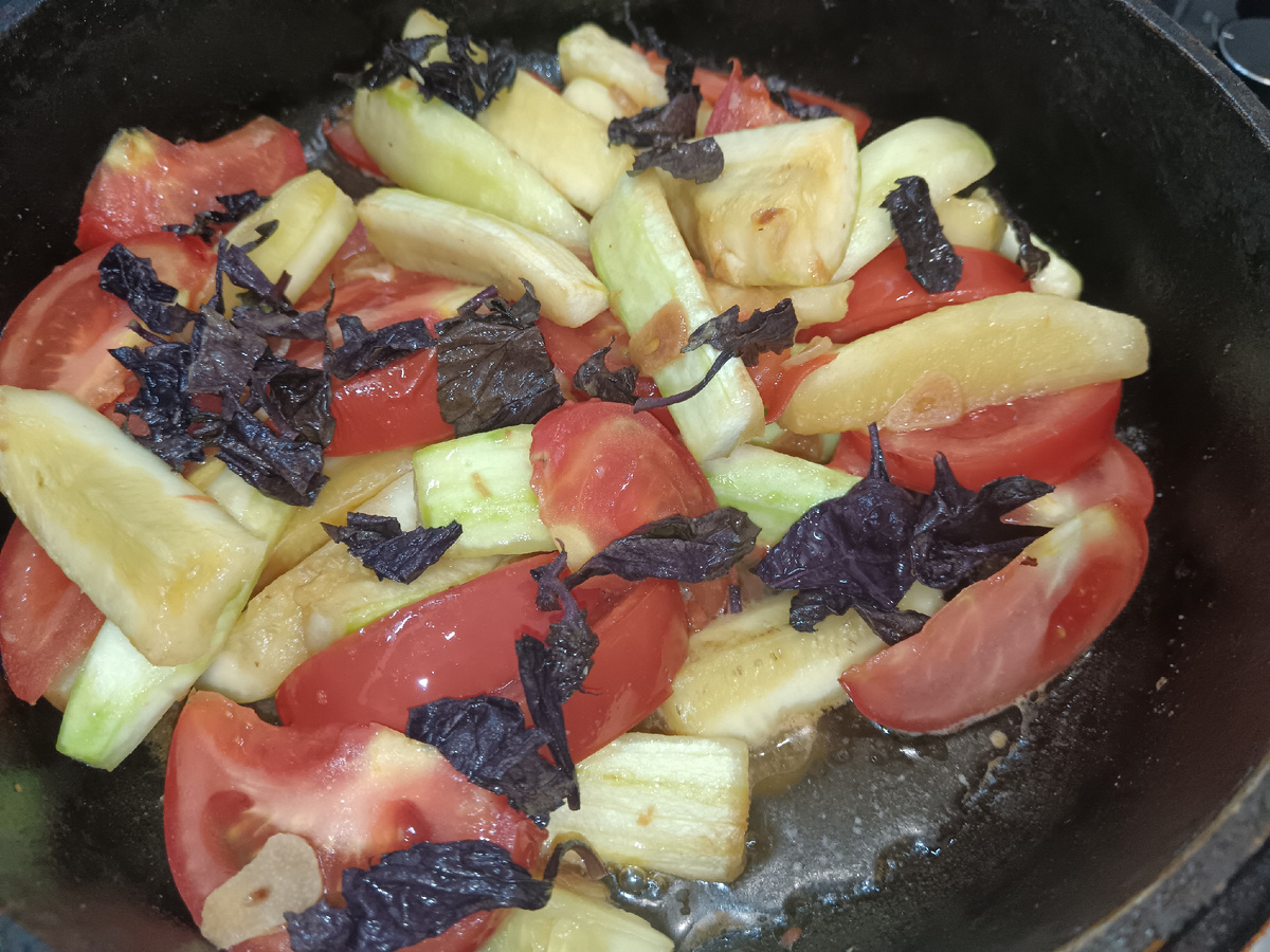 Хрустящие Кабачки с томатами