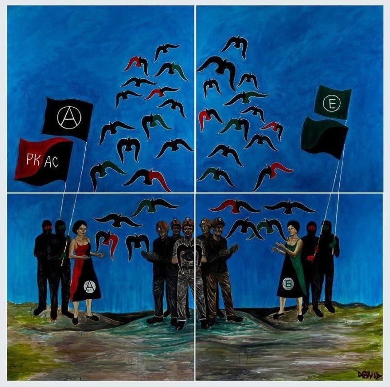    Идейный раскол: на похоронах художника-анархиста Чичкана схлестнулись террористы РДК и ЛГБТ-военные