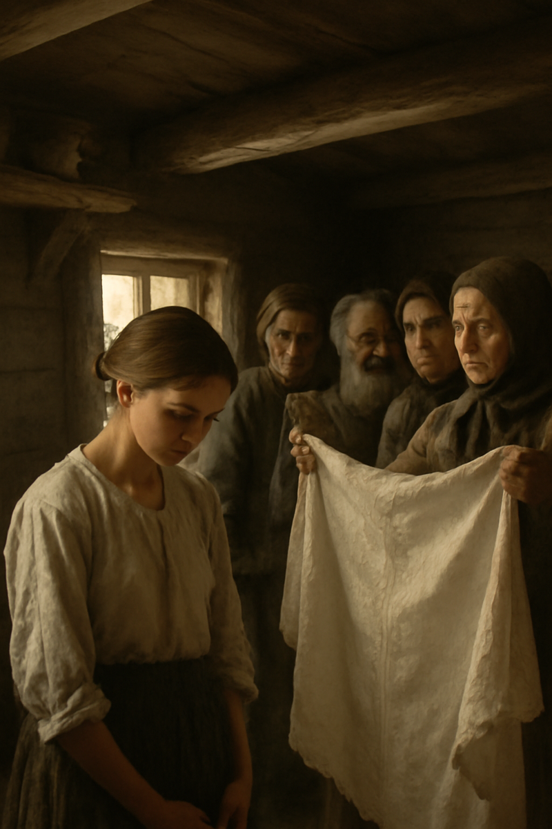 Обычаи проверки девственности невесты в русских крестьянских семьях XVIII-XIX века