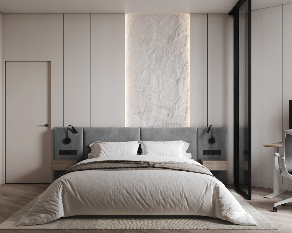 Мастер-спальня из проекта в ЖК "Резиденция Сокольники"