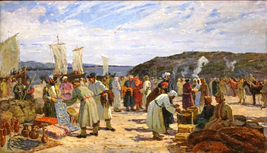 Базар в волжском городе