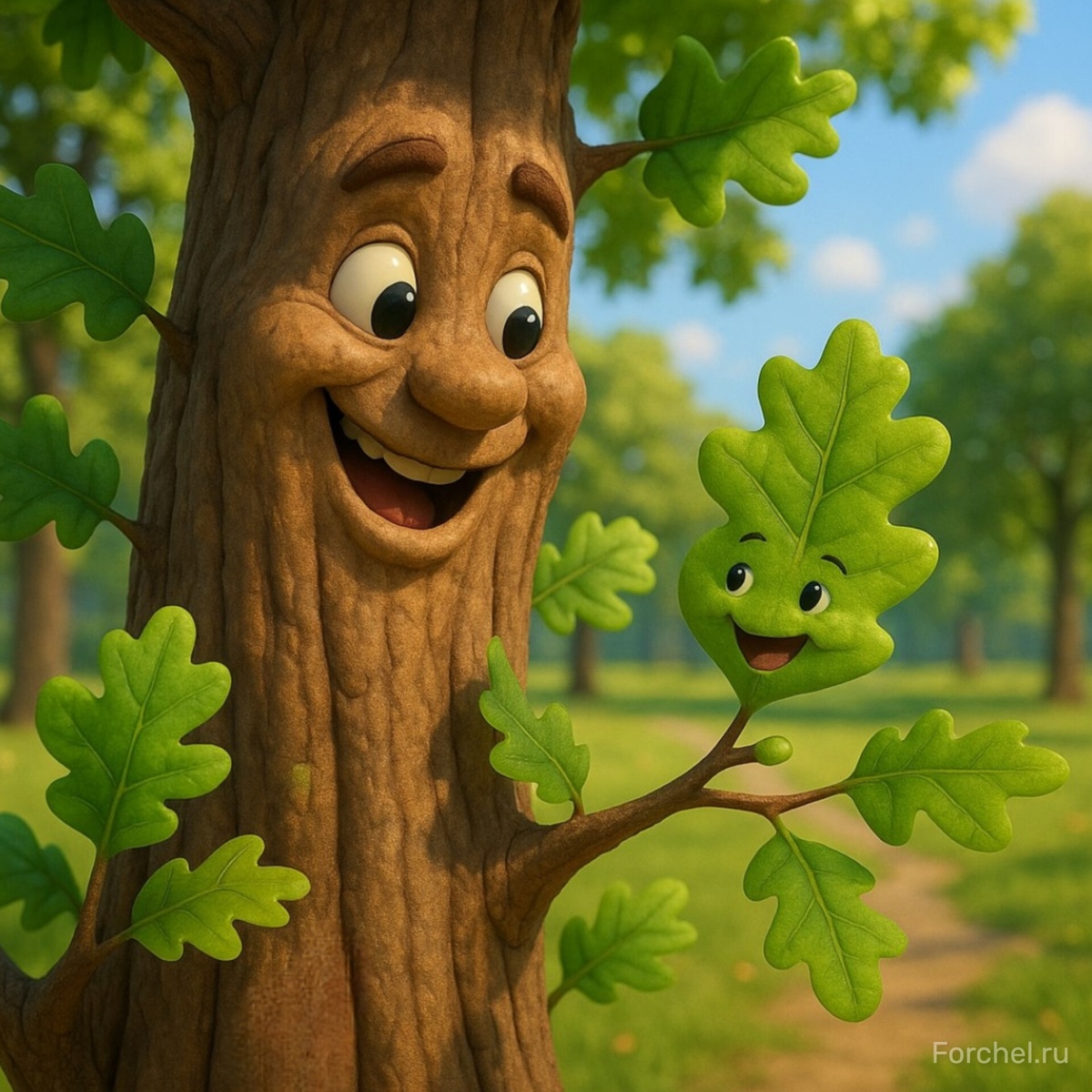 Дуб Даня и листик Антошка