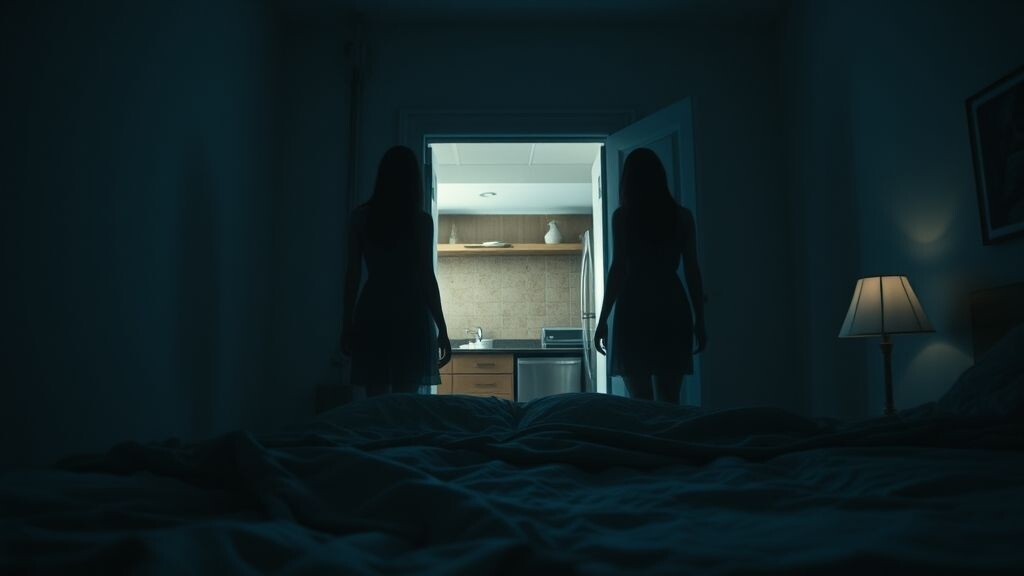 вижу отчетливо два женских силуэта