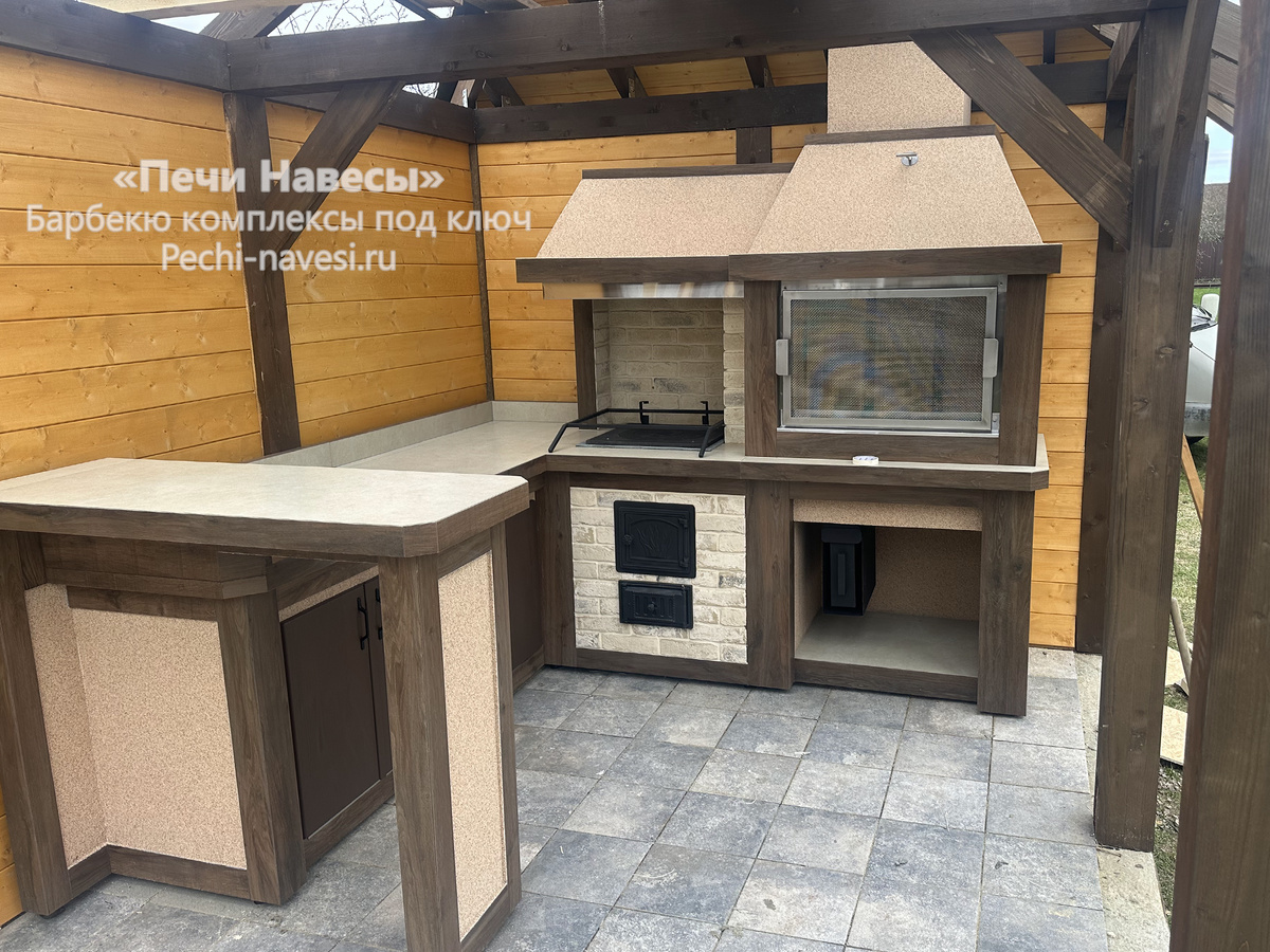 Барбекю-комплекс «Классик» – исполнитель компания «Печи Навесы» www.pechi-navesi.ru