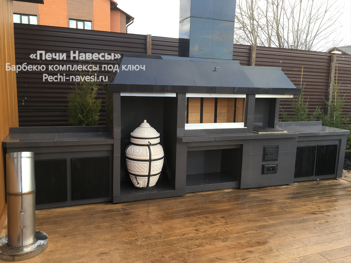 Барбекю-комплекс «Премиум» – исполнитель компания «Печи Навесы» www.pechi-navesi.ru