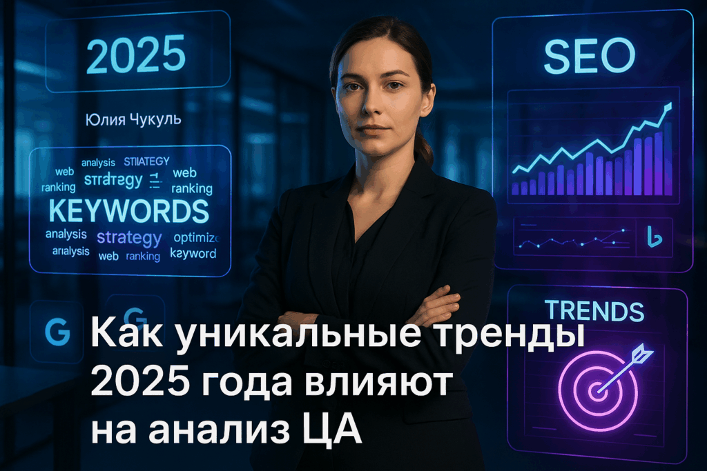    Анализ ЦА 2025: Уникальные тренды SEO и ключевые запросы для точного маркетинга от Юлии Чухиль Юлия Чухиль