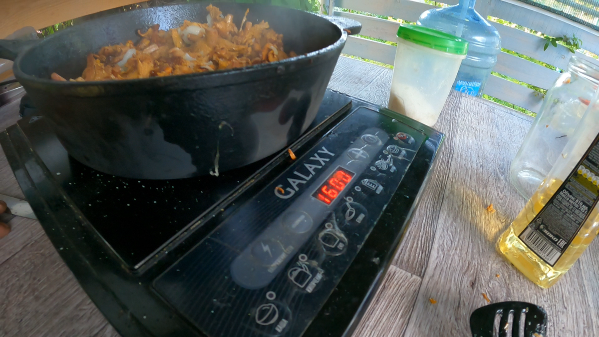 Жарим на среднем огне