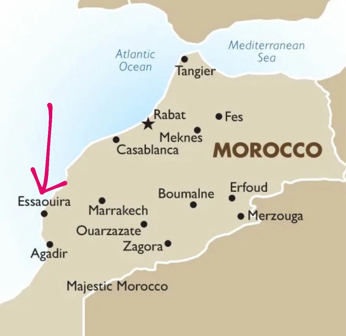 Эссуэйра на карте