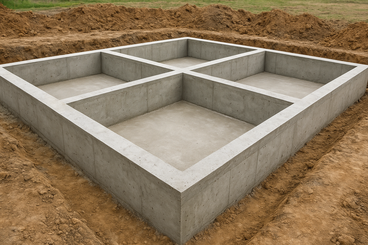 фундамент для дома из полистиролбетона