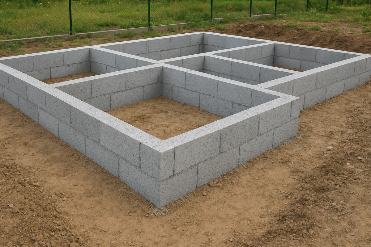 фундамент под дом из полистиролбетона