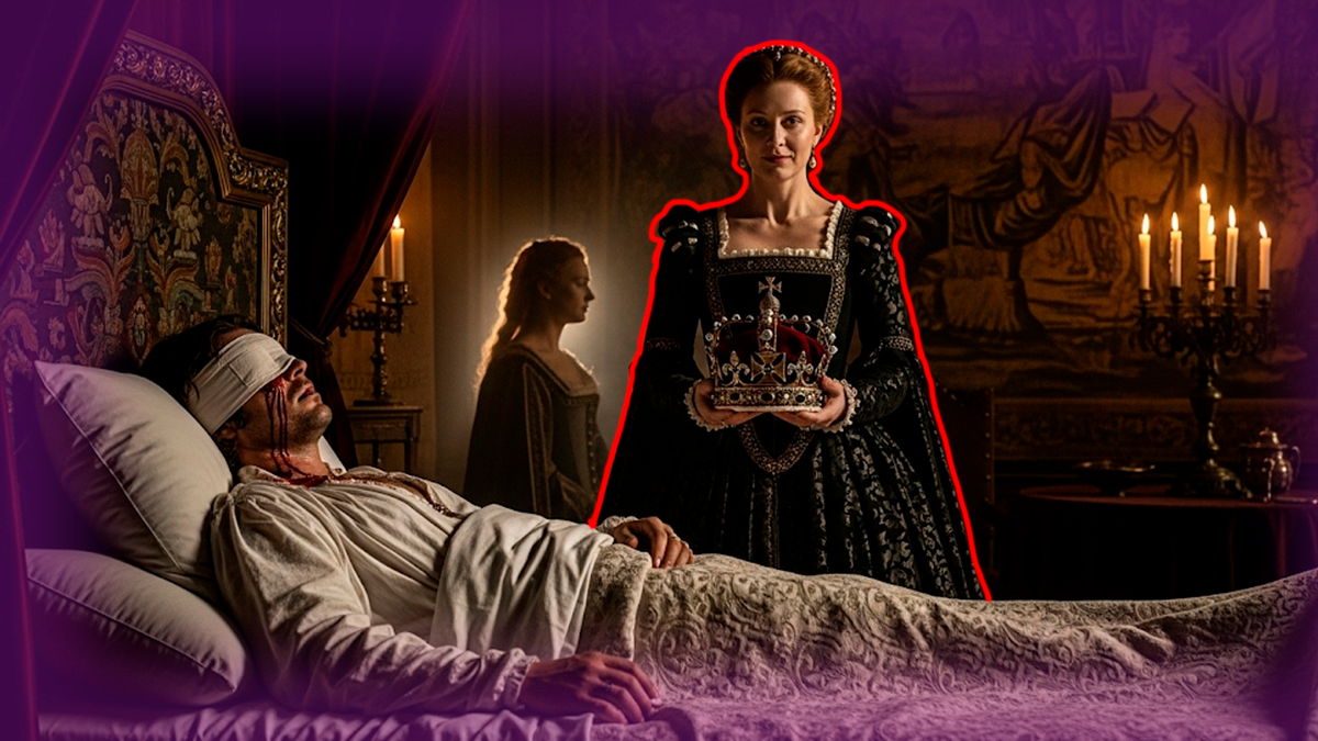 Екатерина у постели Генриха