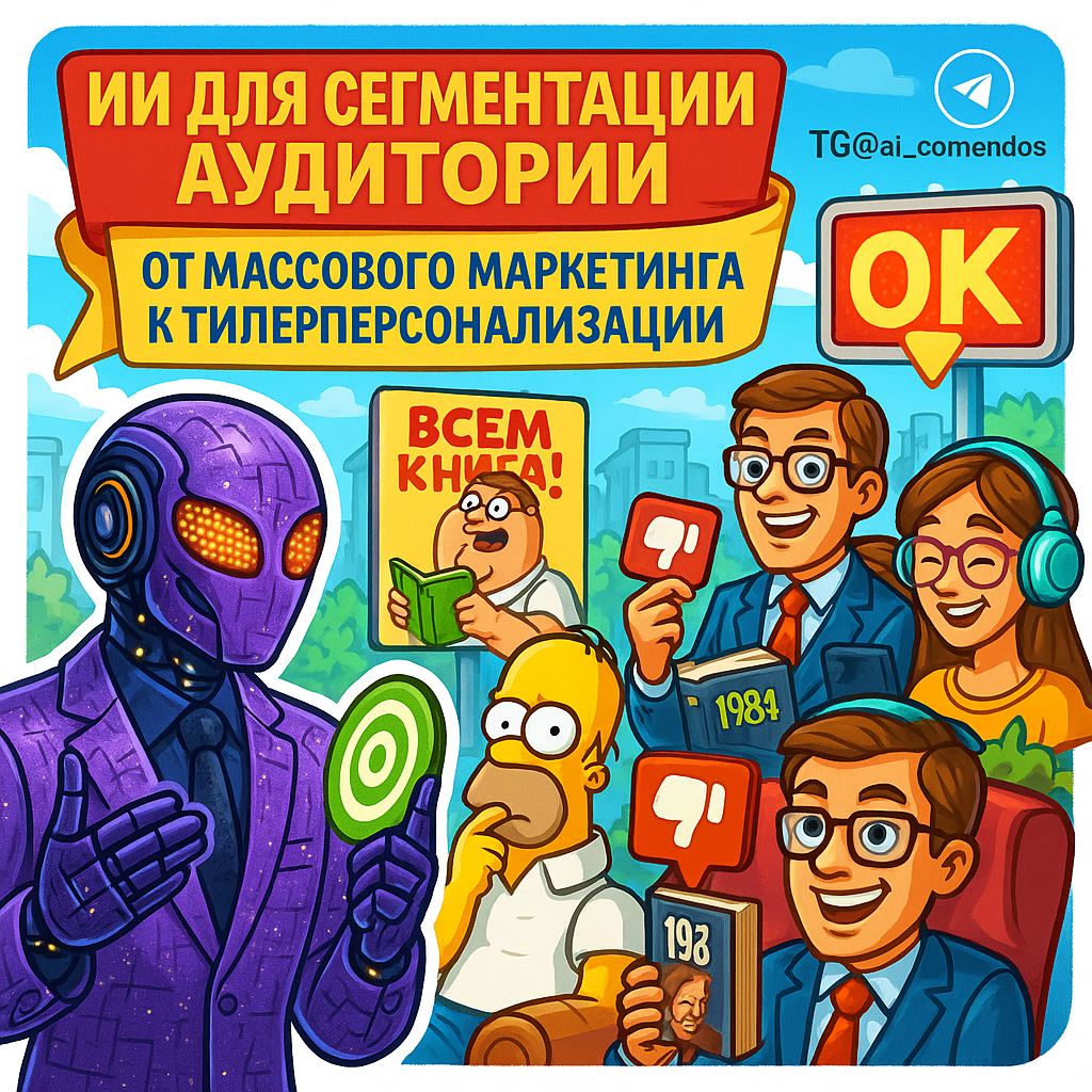    ИИ для сегментации аудитории: От массового маркетинга к гиперперсонализации за 27 минут и +240% конверсии даже если у вас не было опыта! Дмитрий Попов | Comandos.ai