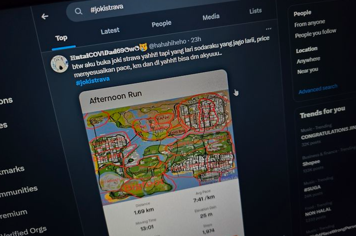 Люди делятся маршрутами и километражом