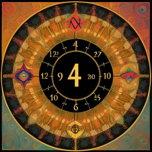 Число 4. Иллюстрация сгенерирована нейросетью