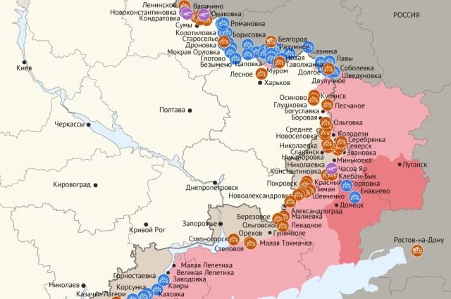    Карта боевых действий в зоне СВО на 20 августа 2025 года